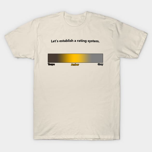 Rating System T-Shirt by lavaswimmer